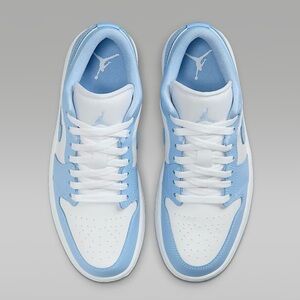 NWT Air Jordan Low Sneakers in Aluminum and White